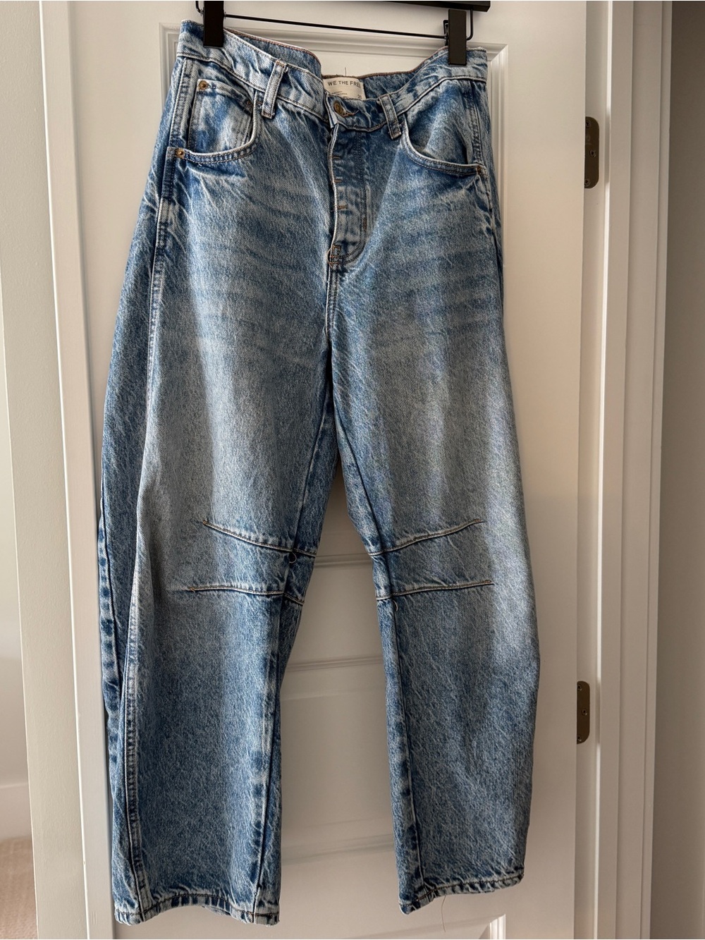 We the Free Good Luck Mid-Rise Barrel Jeans
